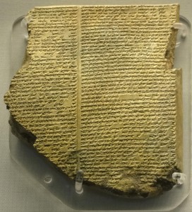Keilschrift-Tafel des Gilgamesch-Epos
