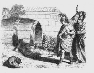 Alexander besucht Diogenes